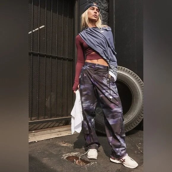 FP Movement by Free People Pants - 017 Free People Movement Mesmerize Me Printed Pants NWOT Size Medium